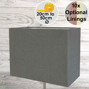 Grey Table Lampshade with different coloured lining options