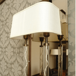 White Rectangle Table Lamp