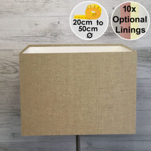 Taupe Square Lampshade on Grey Background for table lamps and floor lamps.