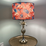 Pink Flamingo Drum Bedside Table Lampshades