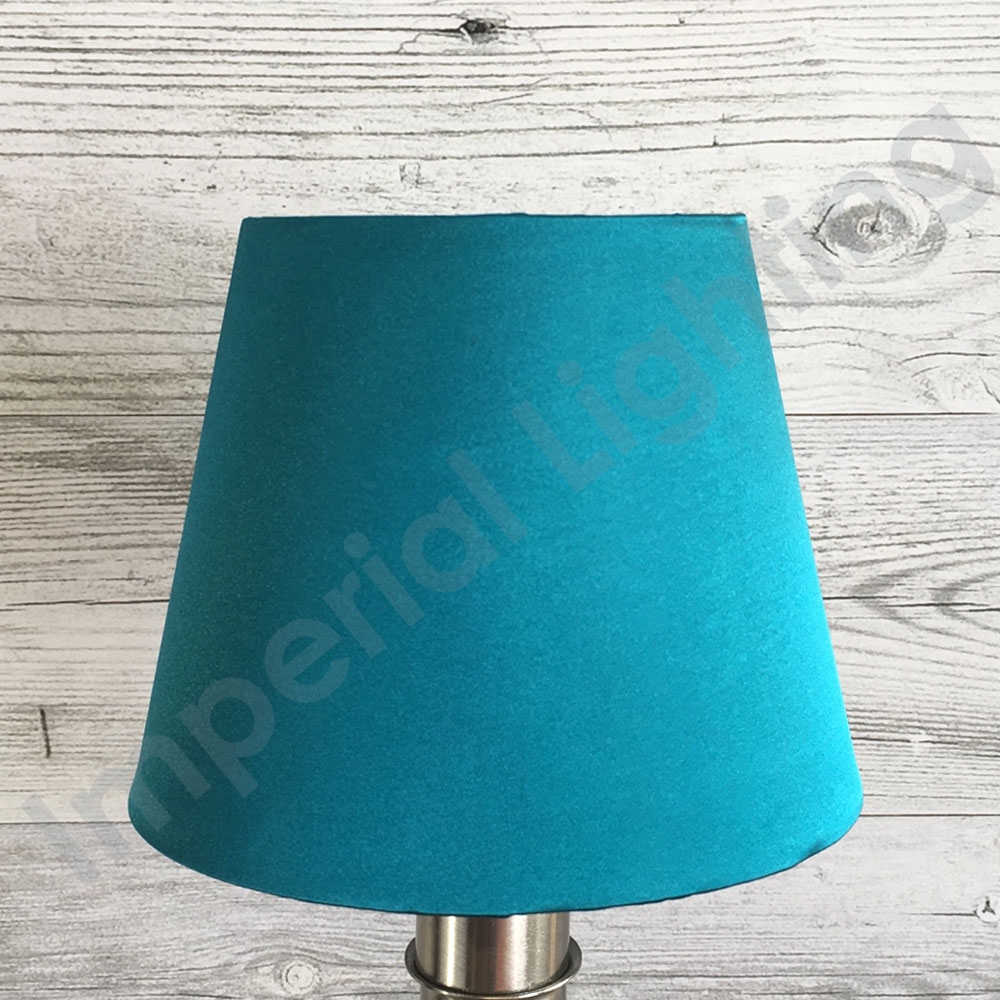 Silk-Effect Candle shade Teal