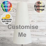 Tall Cone Lampshade available in over 30 colours and 10 sizes.