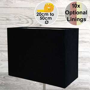 Rectangular Black Lampshade