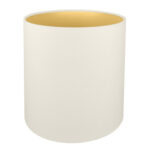 Cream-Tall-Drum-Metallic-Gold Cream tall drum lampshade with gold metallic lining