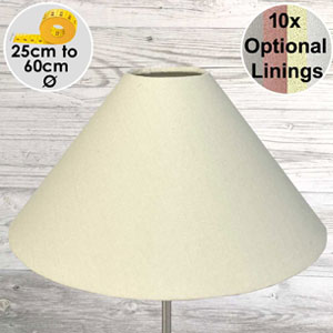 Cream Linen Coolie Light Shade