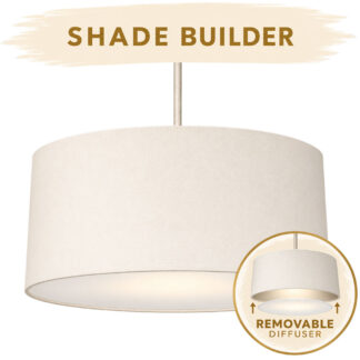Drum pendant lampshade – customise with Shade Builder