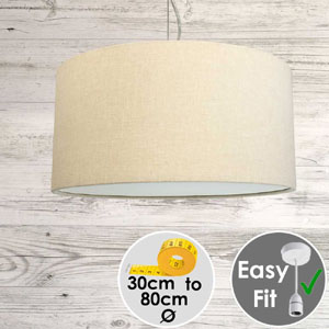 Cream Drum Shade