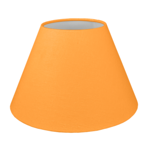 Orange Plain Cotton Outer Fabric on Empire Lampshade