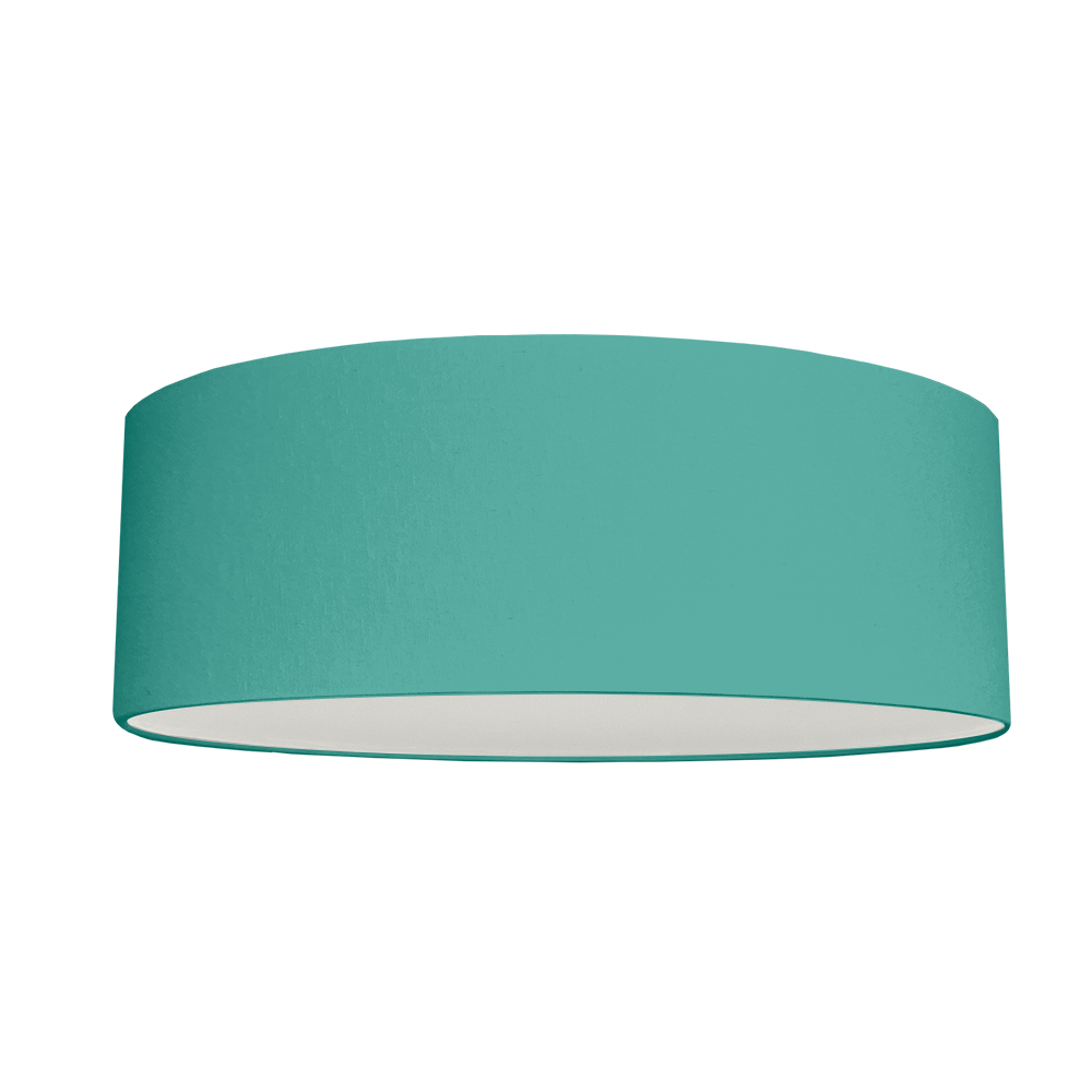 Teal brushed cotton for our Extra Large Drum Lampshade with diffuser