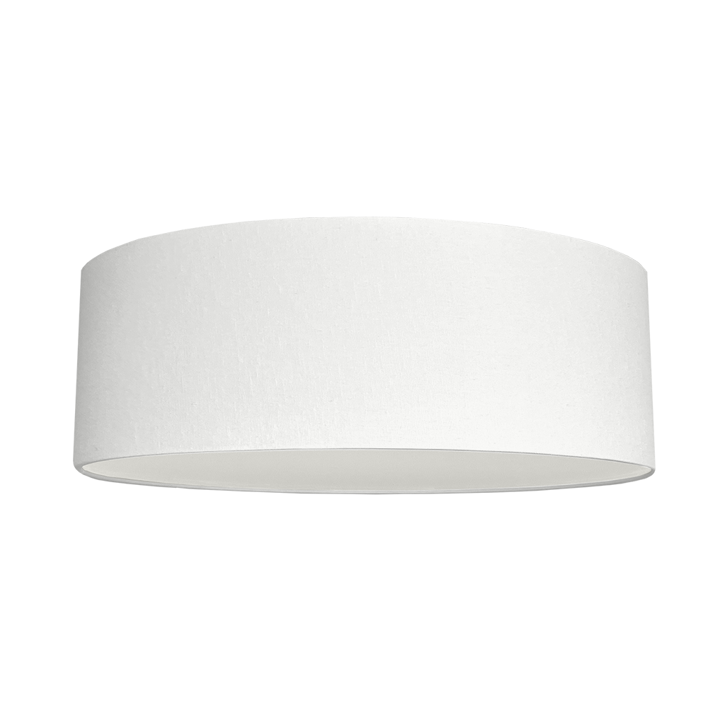 Extra Large Drum Lightshade in our White brushed cotton