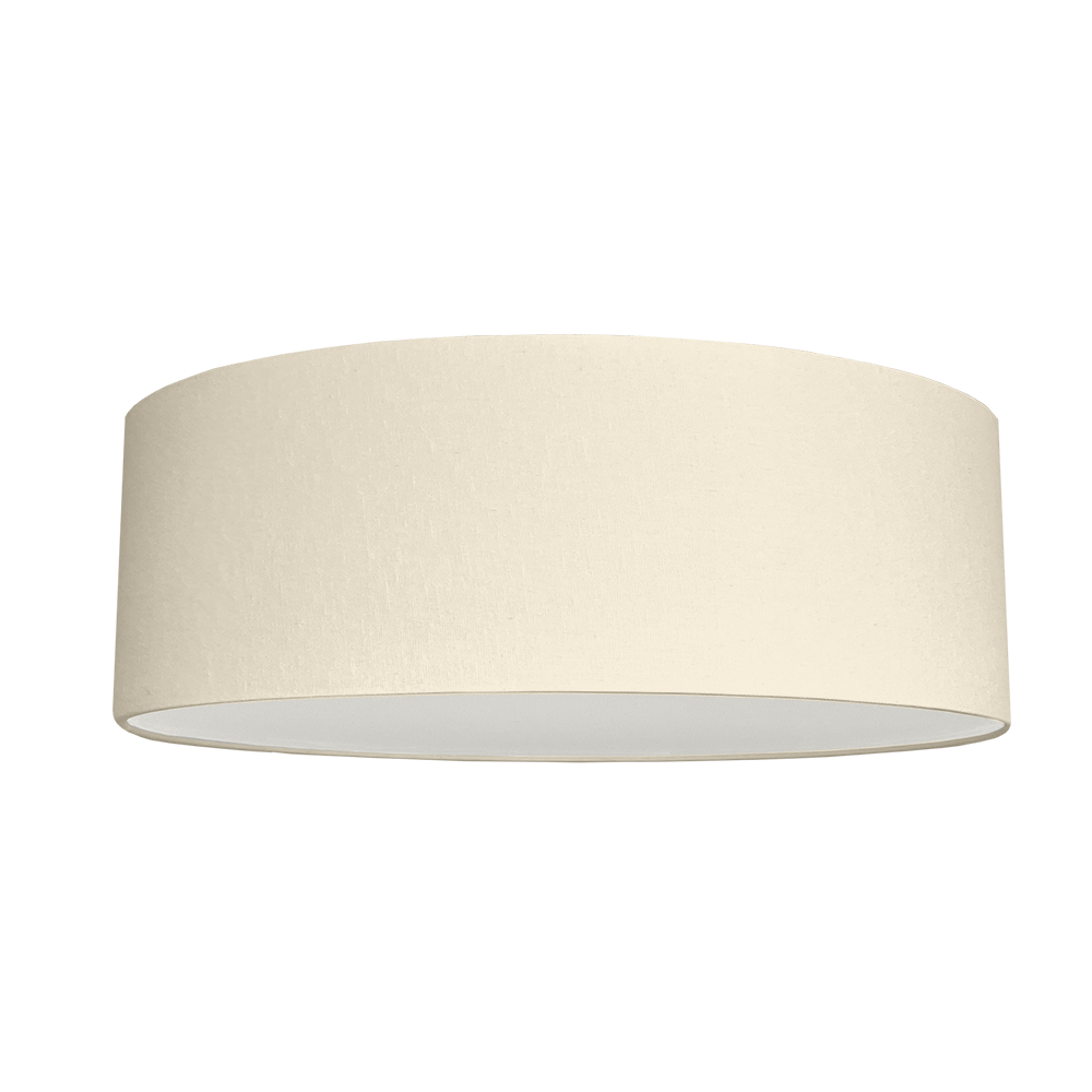 Extra Large Drum Lampshade in Cream brushed cotton with diffuser