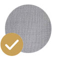Grey cotton fabric swatch showing the material used to create handmade grey lampshades.