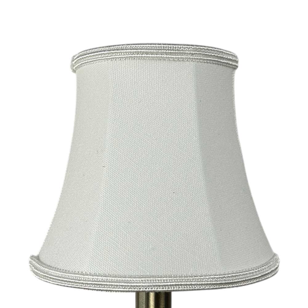 Natural brushed cotton bowed empire shade