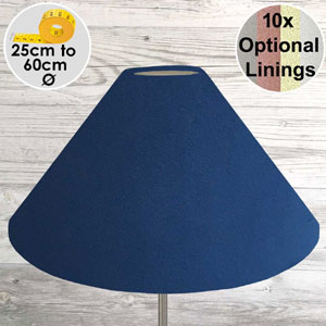 Navy Velvet Coolie Light Shade