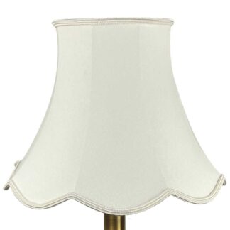 Traditional Natural Lampshade for Table Lamp switched on