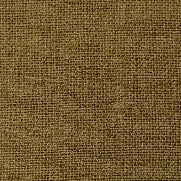 Olive hessian fabric swatch for handcrafted lampshades.
