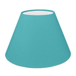 Pacific brushed cotton empire lampshade with white PVC lining.