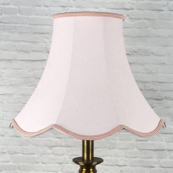 Traditional Pink Lampshade for Floor Lamp turned off