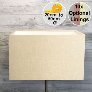 Rectangular Beige Lampshade for Table Lampshades