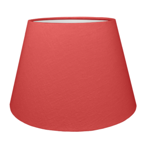 Brushed Cotton Cardinal Outer Fabric on Retro Drum Lampshade