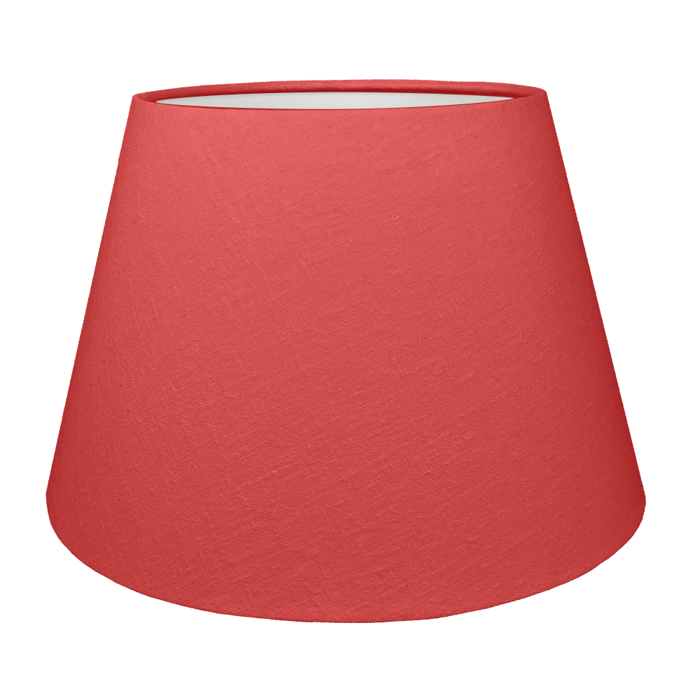 Brushed Cotton Cardinal Outer Fabric on Retro Drum Lampshade