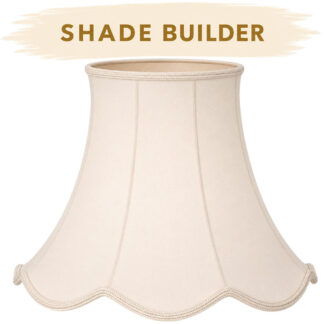Scalloped bowed empire lampshade – customise with Shade Builder