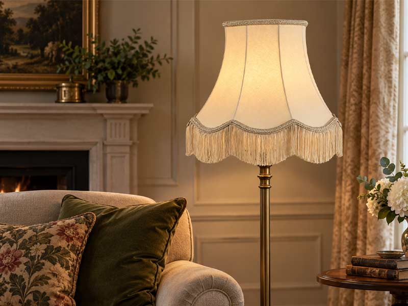 Scalloped-Bowed-Empire-Traditional-Lampshade Traditional Lampshade in Scalloped Bowed Empire shade