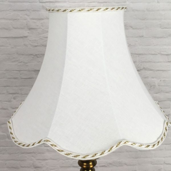 Traditional White Lampshade for Floor Lamp turned off