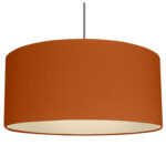 Terracotta-Drum-Metallic-Champagne Terracotta drum lampshade with champagne metallic lining