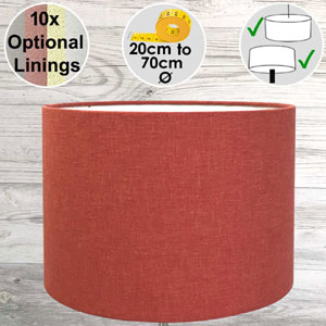 Drum shade for Standard Lamp