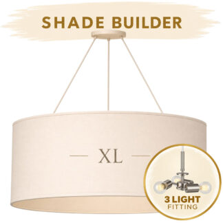 Extra large drum lampshade – customise with Shade Builder