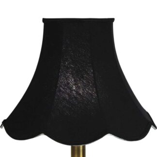 Black Scalloped Traditional Lampshade