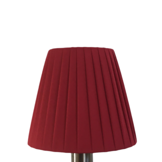 Burgundy ribbon empire candle lampshade