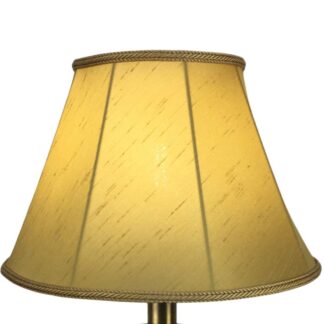 Gold faux silk empire lampshade with subtle dupion texture