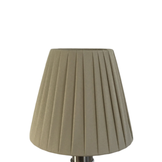 Khaki ribbon empire candle lampshade