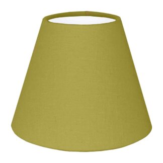 Kiwi brushed cotton empire candle lampshade with white PVC lining.