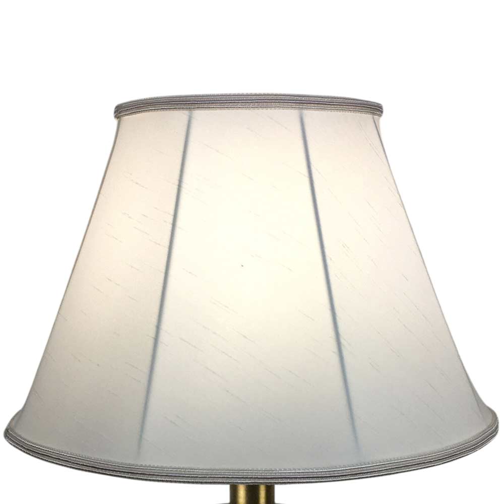 Natural faux silk empire lampshade with subtle dupion texture