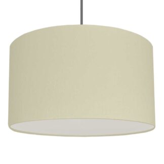 Oat brushed cotton drum pendant lampshade with diffuser.