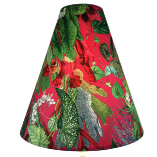 Pink botanical cone lampshade in Tasmania Cerise