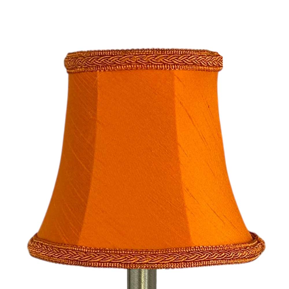 Orange Bowed Chandelier Shade