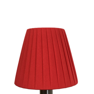Red ribbon empire candle lampshade