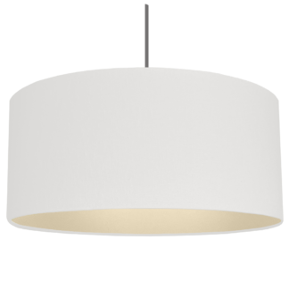Champagne lined drum pendant shade