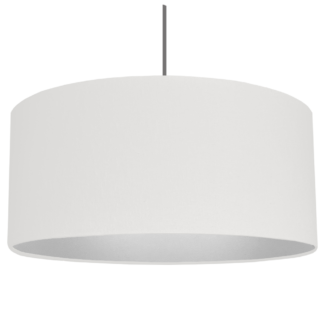 Silver lined drum pendant shade