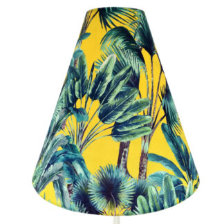 Yellow Tropical Palm Cone Lampshade